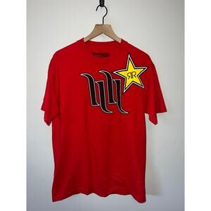 Y2K Hart & Huntington Shirt Tattoo Promo Red Graphic Tee 2000s L Large